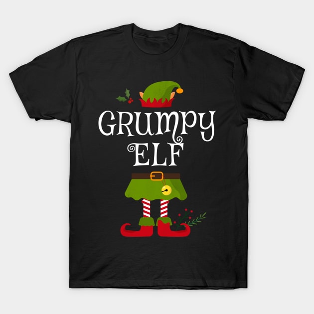 Grumpy Elf Shirt , Family Matching Group Christmas Shirt, Matching T Shirt for Family, Family Reunion Shirts T-Shirt by bkls